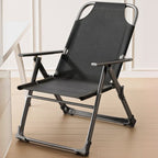Contemporary Solid Color Arm Recliner with Alloy Frame, Non Rocking Base, Locking Back Angle, and Independent Back Movement