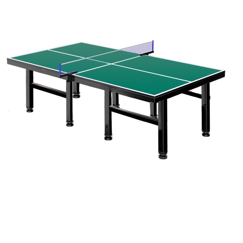 Versatile Indoor and Outdoor Ping Pong Table with Olive Green Synthetic Laminate Top and Included Table Tennis Paddle
