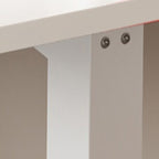 Casual Adjustable Height Standing Desk, Crack Resistant with T-Shape Base in Chalk/Light Brown, Self-Supporting with Programmable Memory Controller