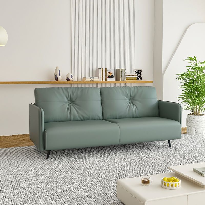 Modish Solid Color Stain Resistant Standard Sofa in Beige, 3-seater/for 2