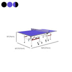 Indoor Synthetic Laminate Ping Pong Table with Ink/Cerulean Top and Included Paddle