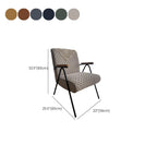 Modern Simple Style Single Sided Booth in Gray/Green/Cocoa with Armrest and Foam Upholstery