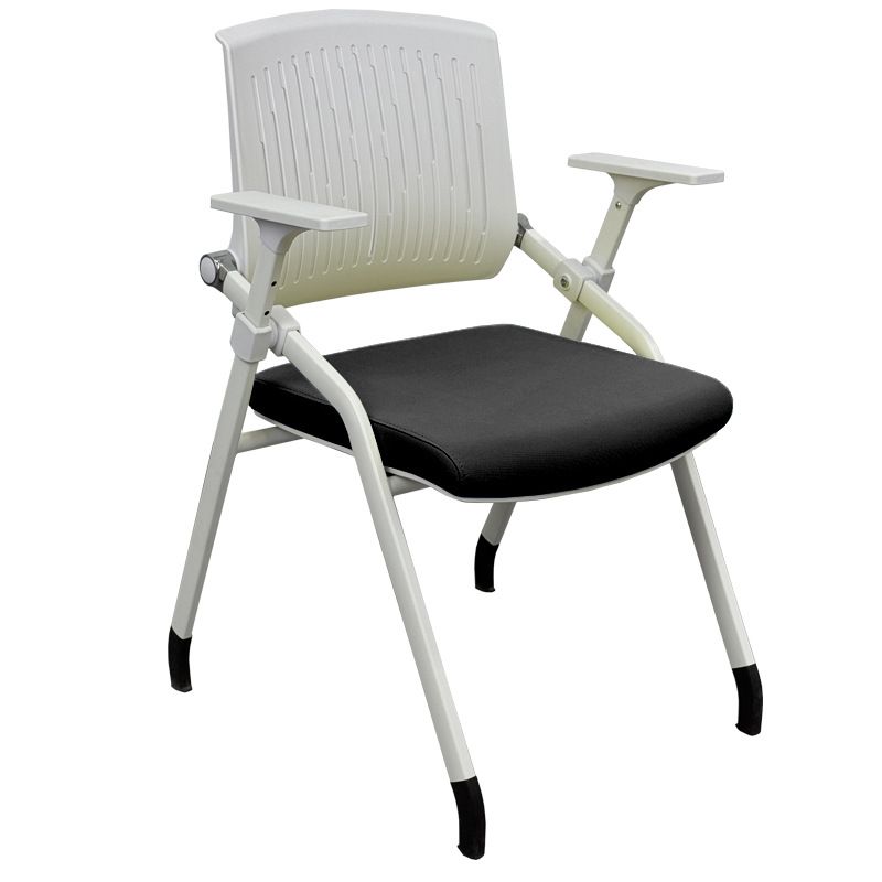 Simple Ergonomic Office Chairs with Midnight Black/Turquoise/Citrus Color Upholstered Armrest