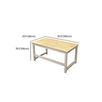 Trendy Rectangular Laminate Writing Table with Unfinished Color