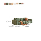 Standard Sofa in Rose/Off-White/Amber Color Flannel with Armrest