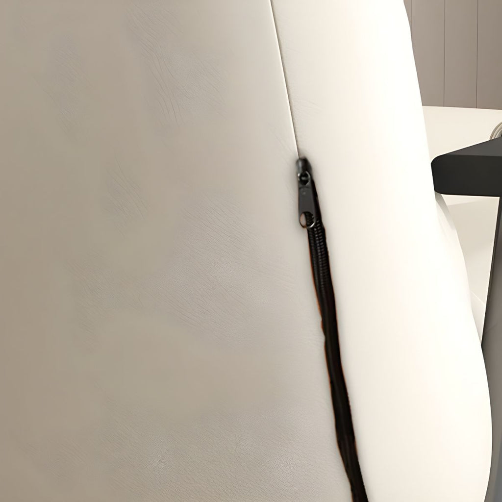 Contemporary Upholstery Rocking Chair with Sleek Metal Legs and Tufted Design