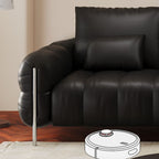 Drawing Room Standard Sofa in Light Gray/White/Light Brown with Armrest and 4 Pillows