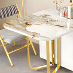 Modern Sintered Stone Dining Table Set 1/3/5/7 Pcs Folding Table and Chairs