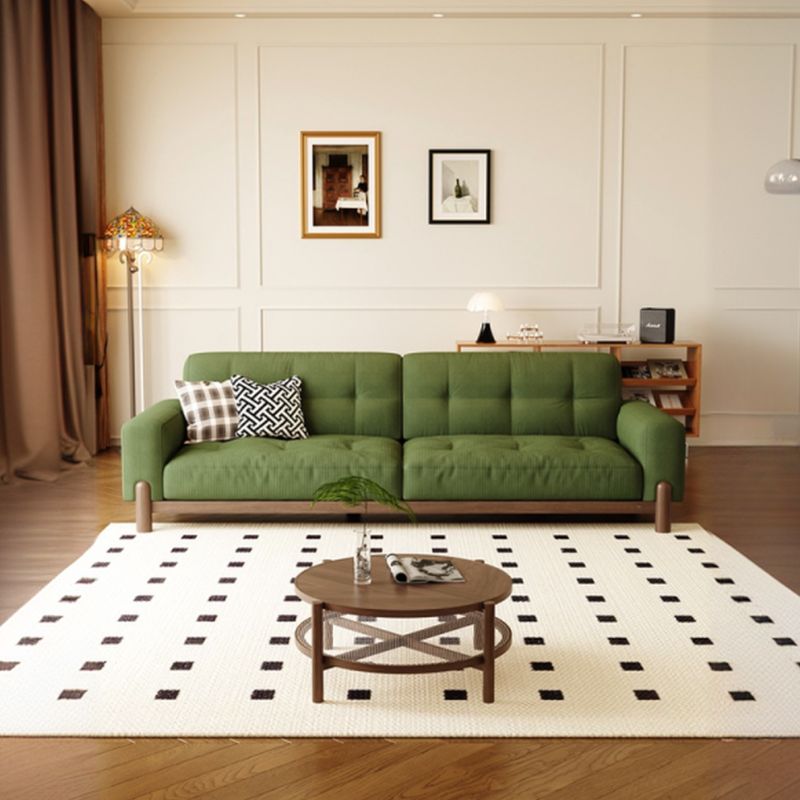 Corded Velvet Standard Sofa with Armrest