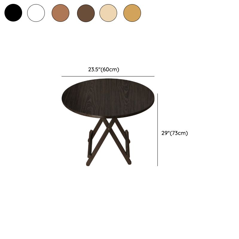 Laminate Dining Table with Crossed Legs, Scratch-repellent, Foldable, 2-seater
