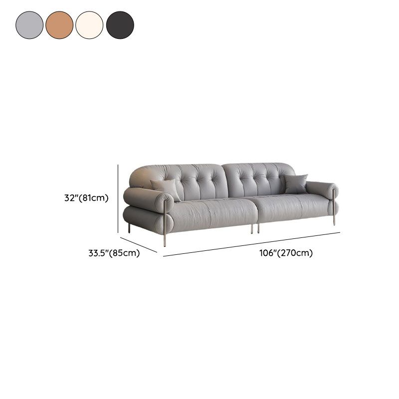 Modish Solid Color Stain Resistant Standard Sofa/Loveseat for 3-seater/4-seater/5 Person