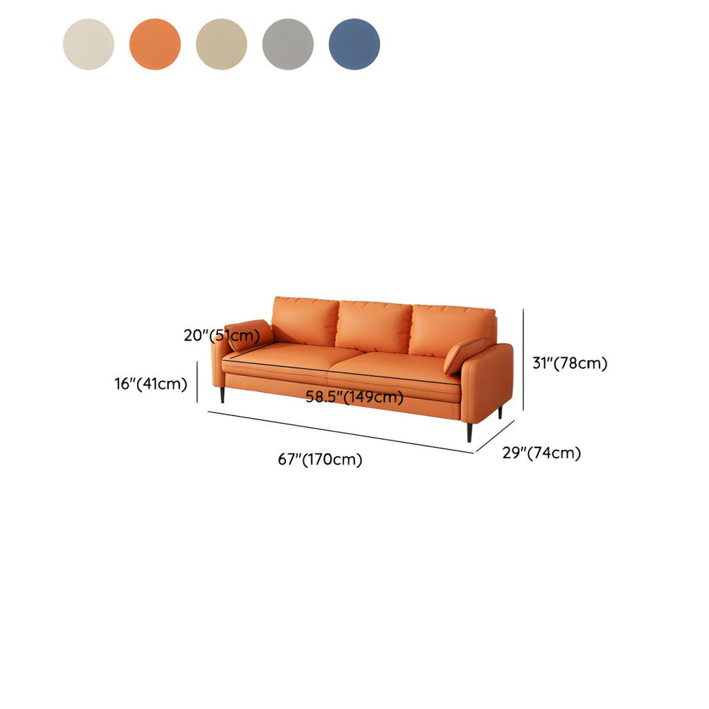 Modern Pillow Back Sofa with Storage Not Included for 35-40 Women