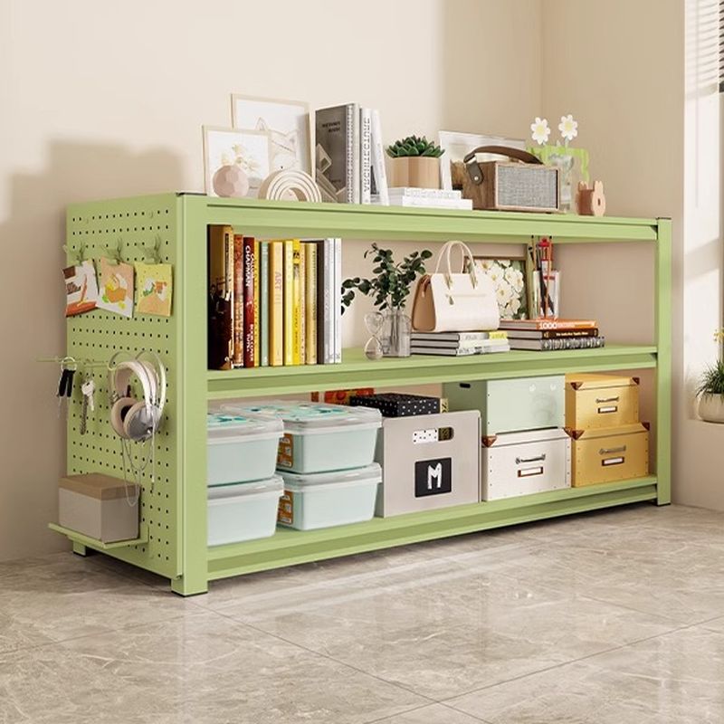 Light Green Modern Steel Tower Shelf with Alterable Shelf and Unfixed Installation