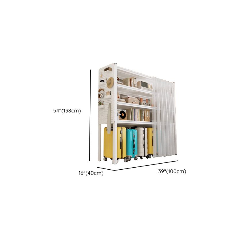 Casual Rectangle Cabinet Shelf with 5 Tiers/4 Tiers/3 Tiers Options