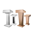 Stainless Steel Full Podium with Built-in Storage