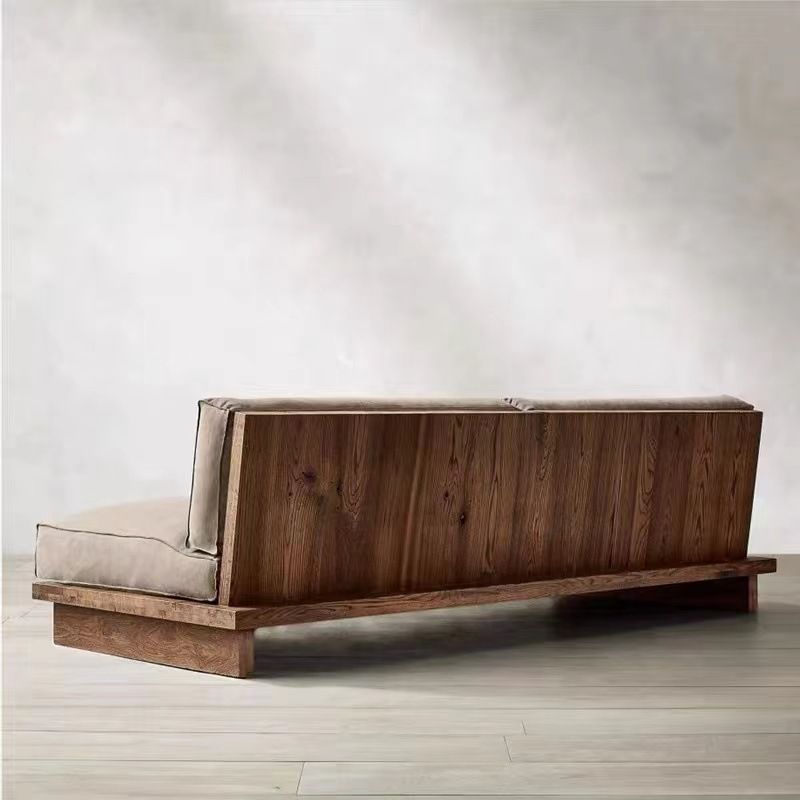 Victorian Brown/Azure Single Sofa/Sofa/Loveseat with Ash Frame for Sitting Room