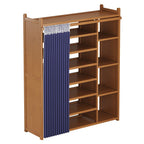 Art Deco Bambusa Rectangle Shoe Rack with 3/4/7 Shelves for 11-40+ Pairs in Drawing Room