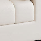 Beige Standard Sofa/Loveseat with Arm and 3 Pillows