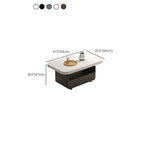 Double Nesting Cart Coffee Table with Wagon Wheel Base, Caster Wheels, Square Top, and 1 Shelf