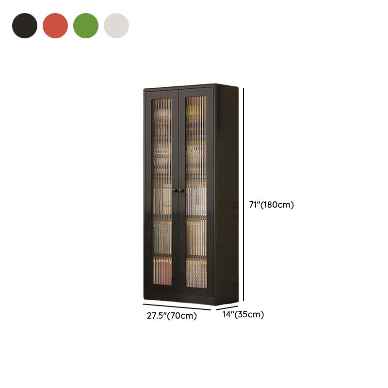 Organizing Shelf with 1 Cabinet, 2 Cabinets, 5-Shelf, 4 Shelves in Alloy Vertical with Closed Back