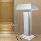 Modern/Glam Stainless Steel Full Podium with Storage