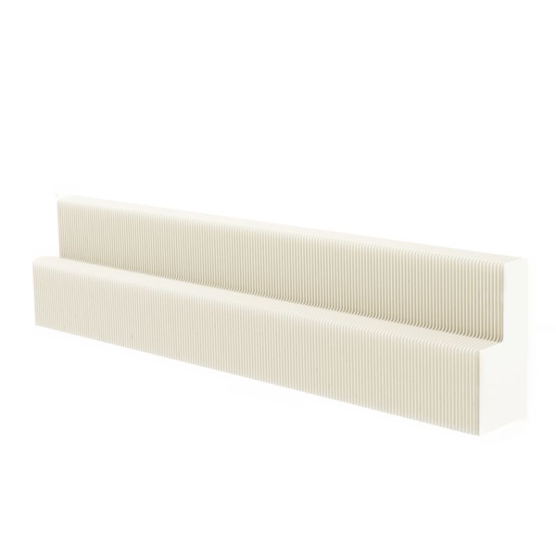 50 in & above L x 20 to 29 in/Up to 19 in W x 30 to 39 in/40 in & above/20 to 29 in H White Rectangular Unfinished Folding Display Table in Paper