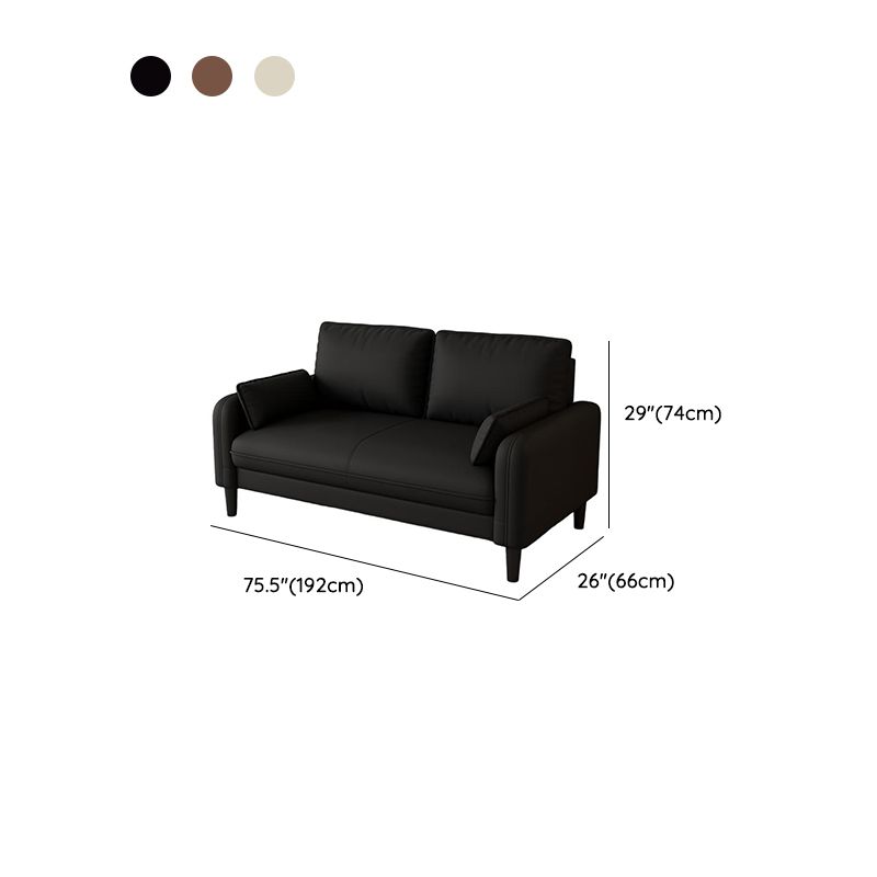 Trendy Water Resistant Standard Sofa/Loveseat/Single Sofa with Pillow Back in Dark Gray/White/Olive Green, Arm Included, Seats 3/2 People/1 Person with 2 Pillows