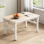 Composite Wood Dining Table with Legs, Foldable Design for 2-seater/Seating for 4, Scratch Resistant