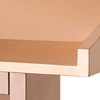 Modern/Glam Stainless Steel Full Podium with Storage