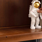 Caramel Vertical Organizing Shelf with 5-Cabinet/4-Cabinet/3 Cabinets, 6-Shelf/5-Shelf/4 Shelves, and Closed Back