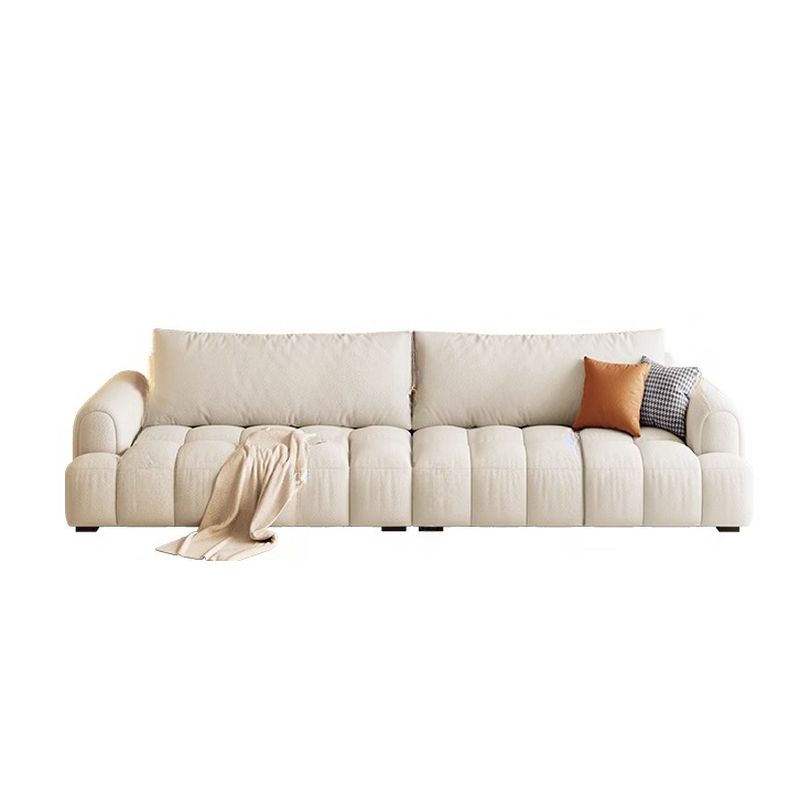Off-White Standard Sofa with Armrest for Drawing Room