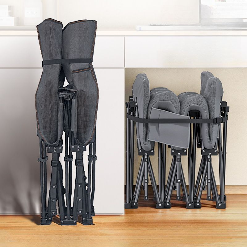 Contemporary Solid Color/Striped Arm Recliner with Alloy Frame and Non Rocking Base