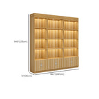 Multi-shelf Modern & Contemporary Style Wood Hutch Cabinet for Living Room