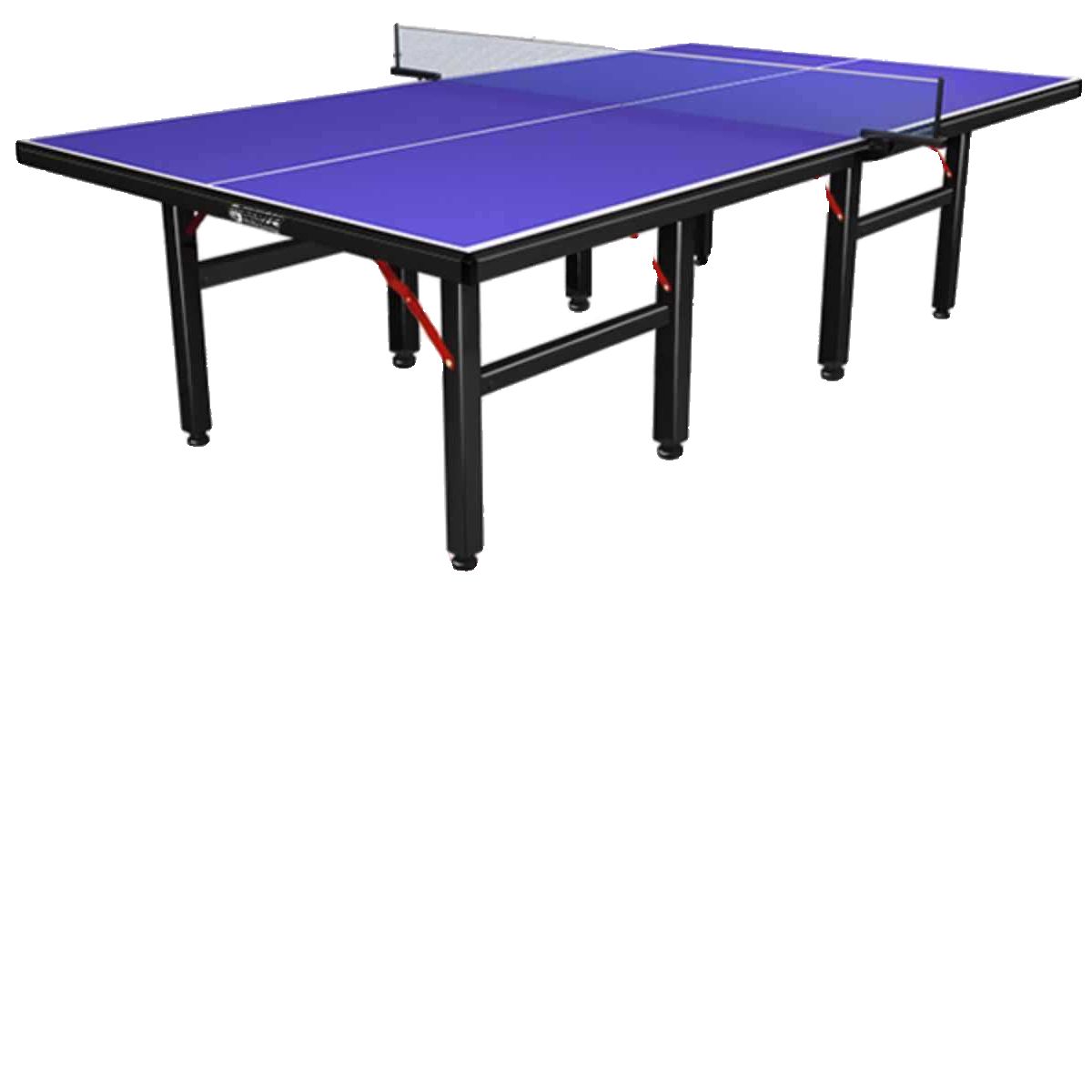 Indoor Ping Pong Table with Dark Blue/Olive Green Synthetic Laminate Top and Included Table Tennis Paddle