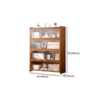 Sepia Vertical Organizing Shelf with 5-Cabinet and 5-Shelf Closed Back