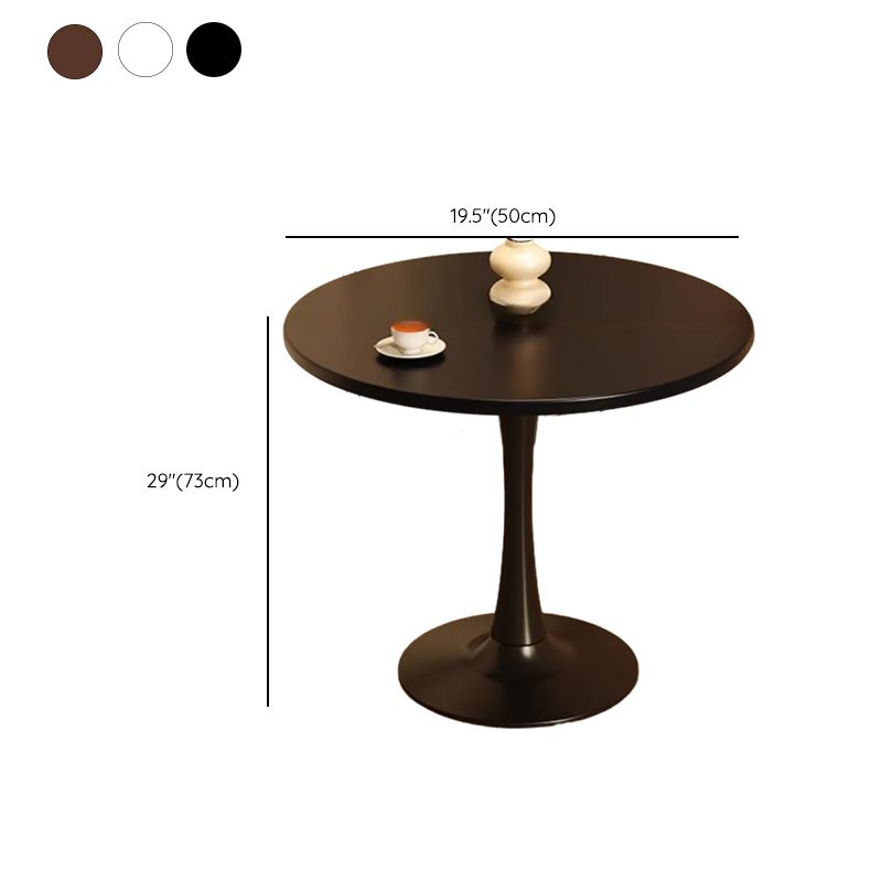 Composite Wood Dining Table with Pedestal Base, Stain Repellent, for 2-seater/Seating for 4