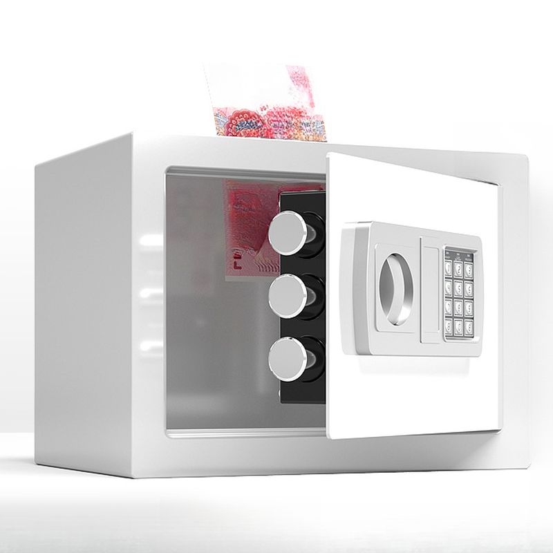 Steel Security Safe with Battery, Pry Resistant, Lockable with Keys