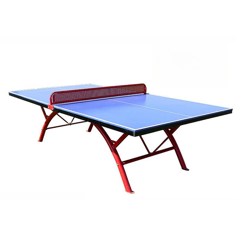 Versatile Ping Pong Table with Synthetic Laminate Top in Ink/Dark Blue/Emerald Green, Includes Paddle for Indoor and Outdoor Use