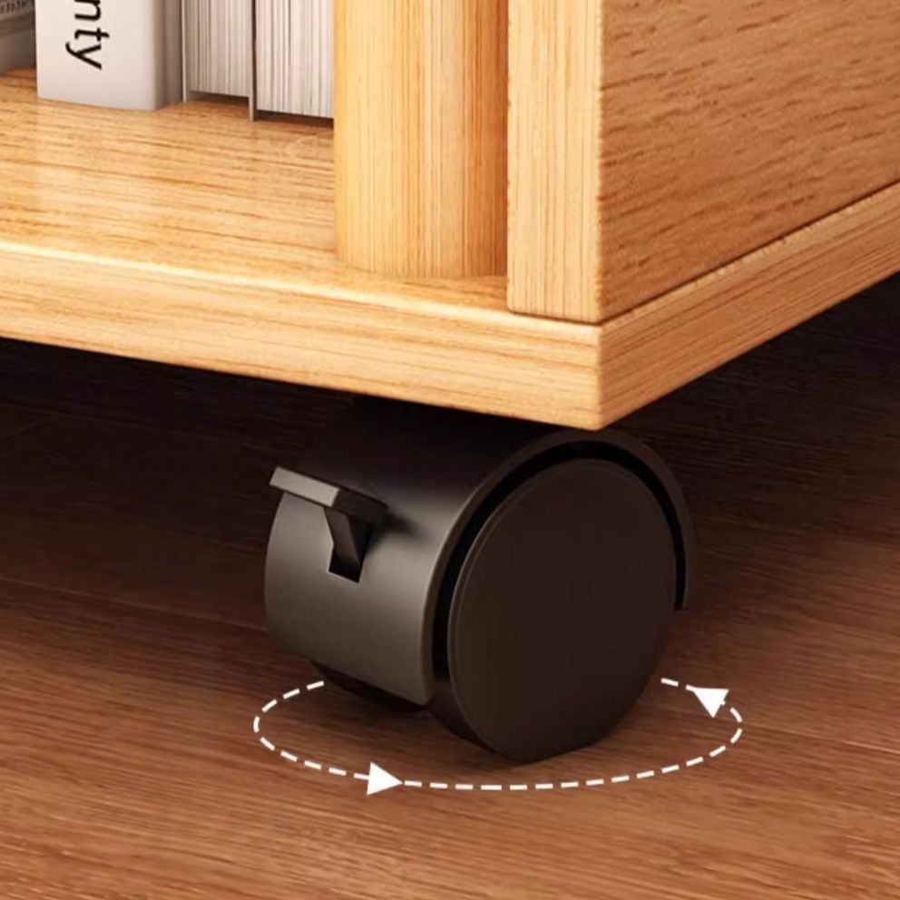 Composite Wood Vertical Organizer Shelf with 4/5/3 Shelves and Open Back