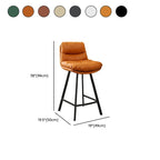 Casual Rawhide Bar Stools in White/Jade Green/Amber Color with Back, Rectangle Seat, and Leg Rest