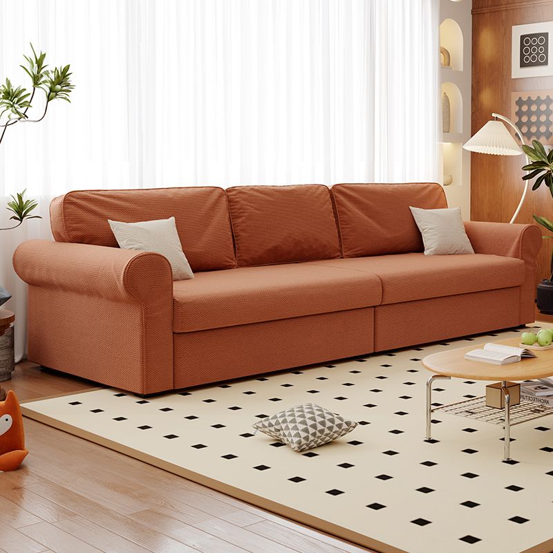 Modish Solid Color Stain Resistant Standard Sofa in Black/Jade Green/Taupe for 4-seater/5 Person with 2 Pillows