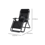 Art Deco Sepia/Midnight Black Solid Color Recliner with Alloy Non Rocking Base and Locking Back Angle, Lumbar Support Included/Not Included
