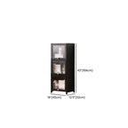 Ink Vertical Shelf Organizer with 5 Cabinets and 5-Shelf Closed Back