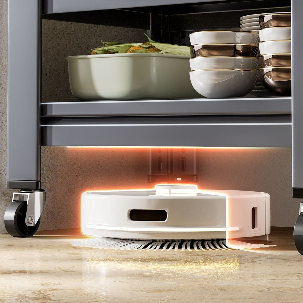 Ink Minimalist Warehouse Storage Rack with Caster Wheels and Shelves, Steel Frame, Detached Installation