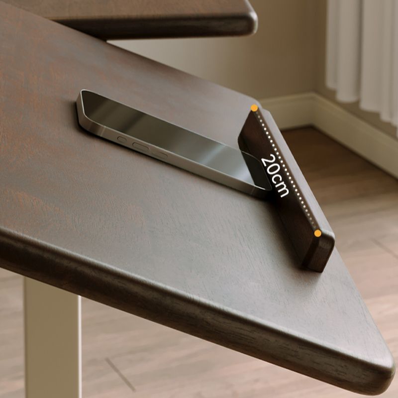 Casual Engineered Wood Laptop Cart with Adjustable Height, Casters, and Ergonomic Tilt