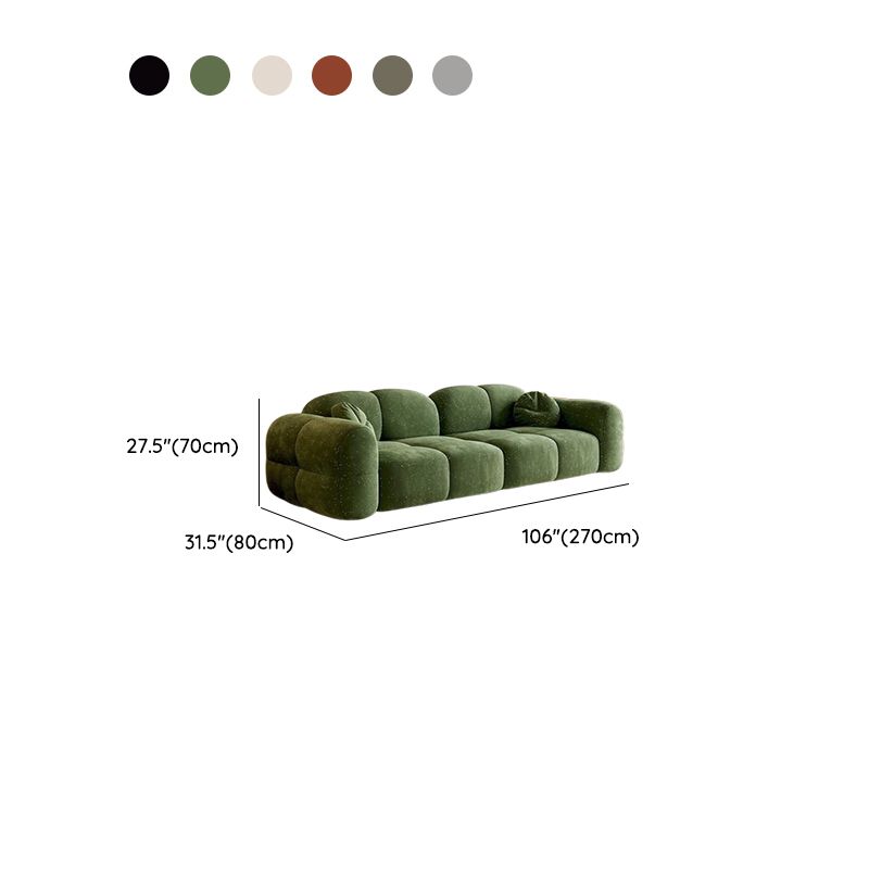 Versatile Black/Light Gray/Sage Standard Sofa/Loveseat with Arm and Concealed Support