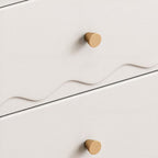 Trendy Natural Wood Console Dresser/Gentleman's Chest with Horizontal/Vertical Orientation