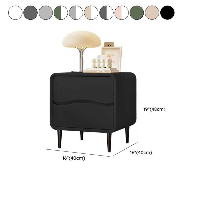 Modish 2 Tiers Nightstand With Drawer Organization and Pleather Countertop