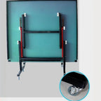Indoor Ping Pong Table with Olive Green Synthetic Laminate Top, Includes Table Tennis Paddle