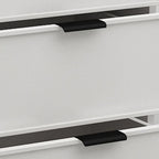 Art Deco Sideboard with 3 Drawers, Standard/Narrow Lumber Countertop, Sliding Doors, and Flexible Shelf